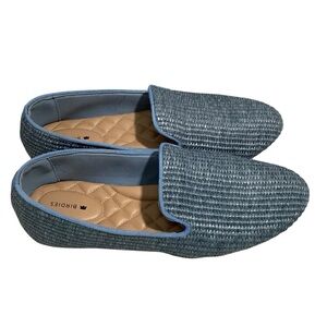 Birdies Textured Blue Loafers